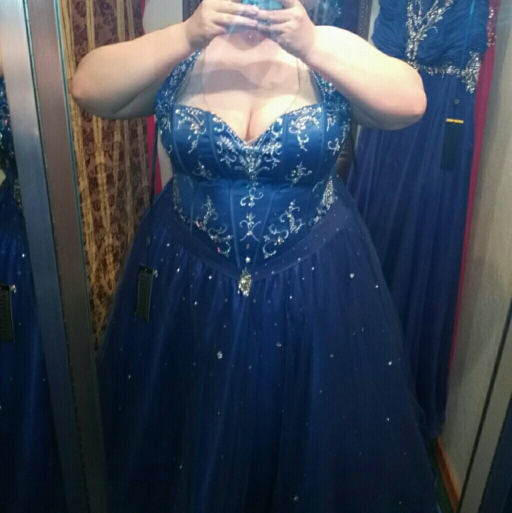 Plus size prom dress